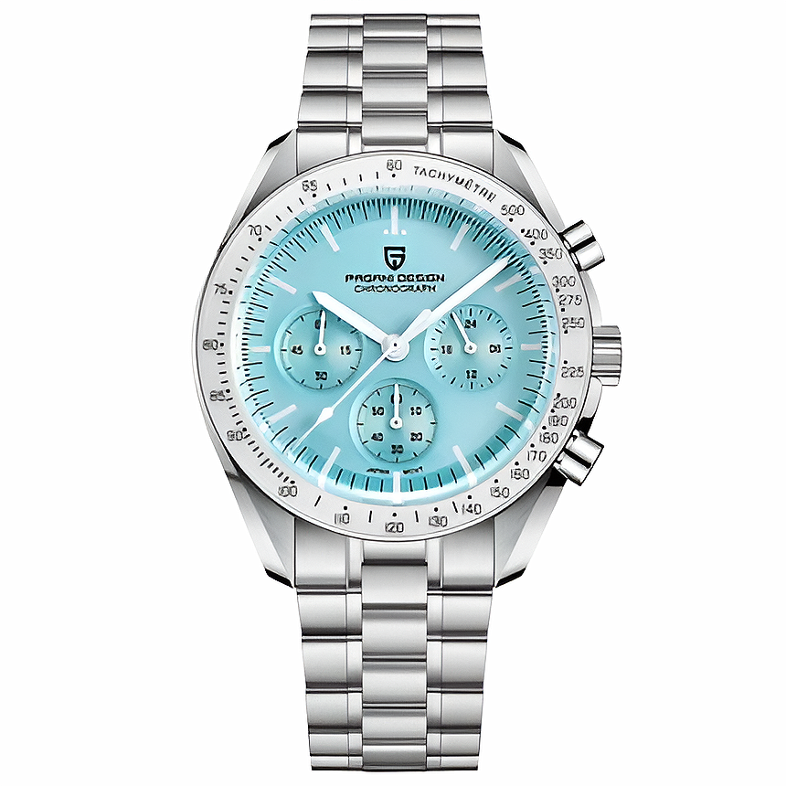 PAGANI DESIGN PD-1701B Chronograph Watch for Men | 100M Waterproof Stainless Steel Wristwatch with Seiko VK63 Quartz Movement